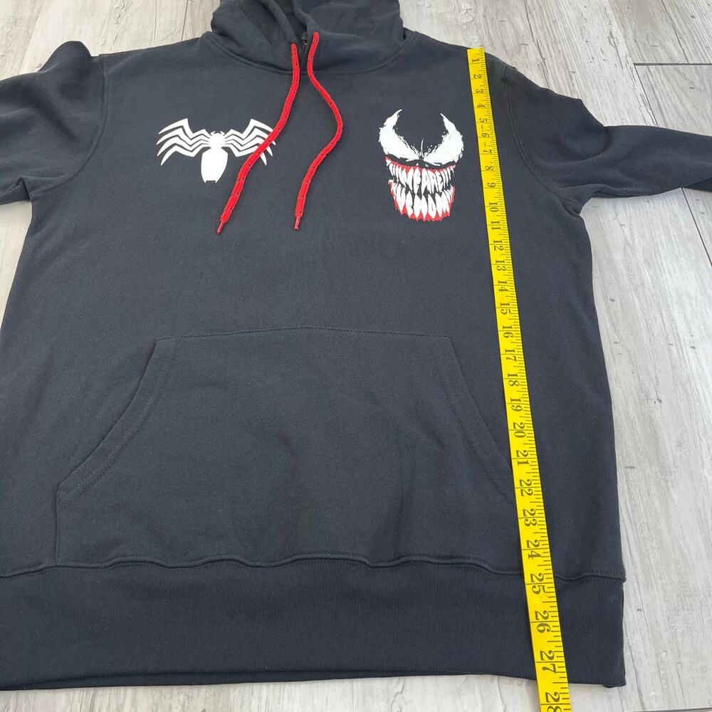 Marvel Big Venom Graphic Print Long Sleeve Pullover Hooded Sweatshirt Hoodie - Picture 10 of 10